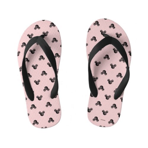 Mickey Pink Icon Pattern Kids Flip Flops