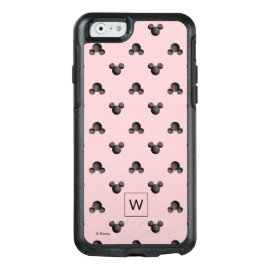Mickey Pink Icon Pattern - Monogram OtterBox iPhone 6/6s Case