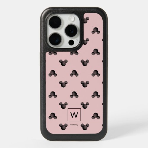 Mickey Pink Icon Pattern _ Monogram iPhone 15 Pro Case