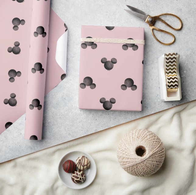 Mickey Pink Icon Pattern Wrapping Paper (Crafts)