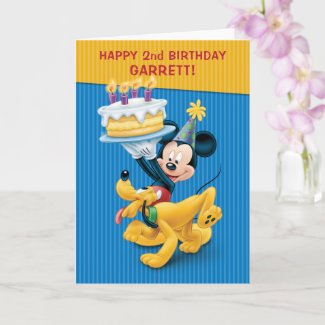 Mickey & Pluto | Birthday Card