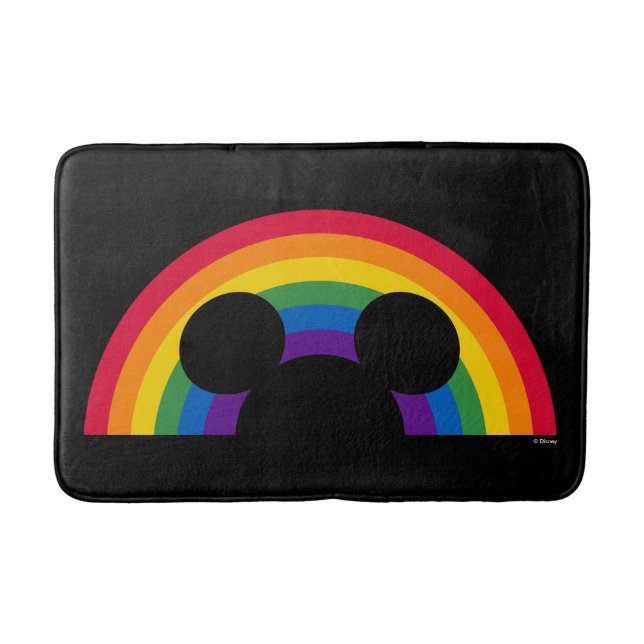 Mickey Rainbow Cutout Bath Mat (Front)
