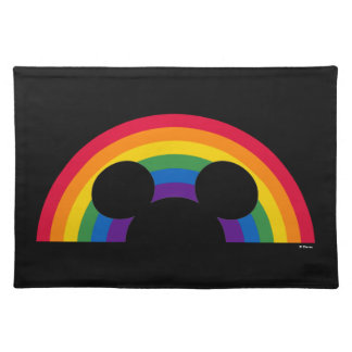 Mickey Rainbow Cutout Cloth Placemat