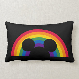Mickey Rainbow Cutout Lumbar Pillow