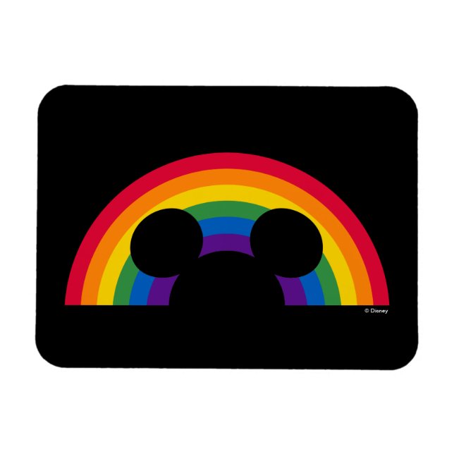 Mickey Rainbow Cutout Magnet (Horizontal)