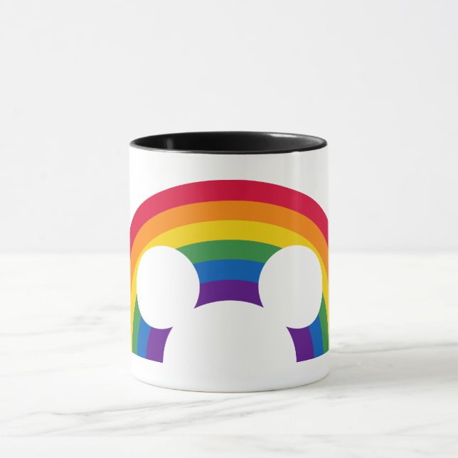 Mickey Rainbow Cutout Mug (Center)