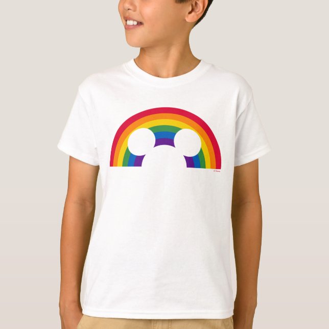 Mickey Rainbow Cutout T-Shirt (Front)