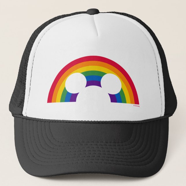 Mickey Rainbow Cutout Trucker Hat (Front)