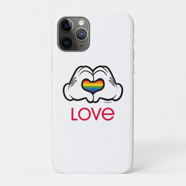 Mickey Rainbow Love Case-Mate iPhone Case (Back)