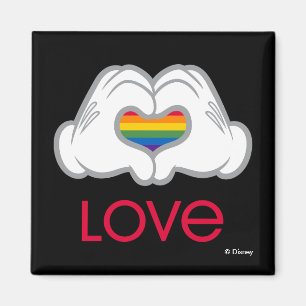 Mickey Rainbow Love Magnet
