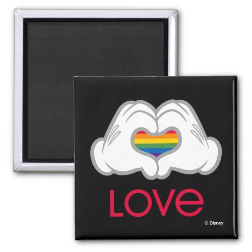 Mickey Rainbow Love Magnet