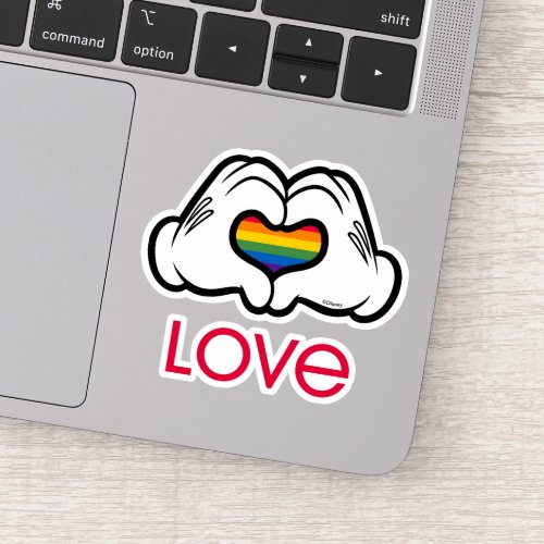 Mickey Rainbow Love Sticker