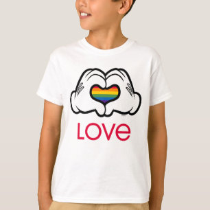 Mickey Rainbow Love T-Shirt