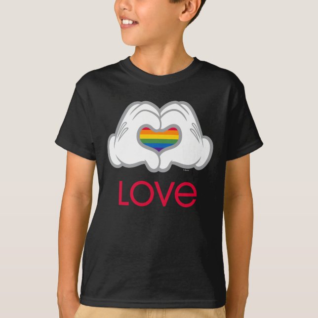 Mickey Rainbow Love T-Shirt (Front)