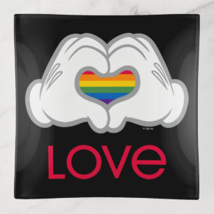 Mickey Rainbow Love Trinket Tray