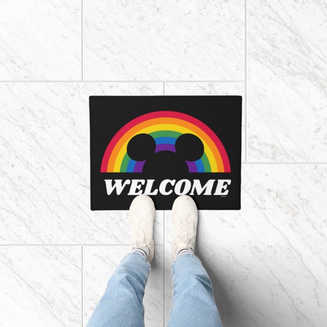 Mickey Rainbow Welcome Doormat (Indoor)