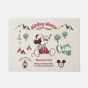 Mickey Ready for Action and Adventure Doormat