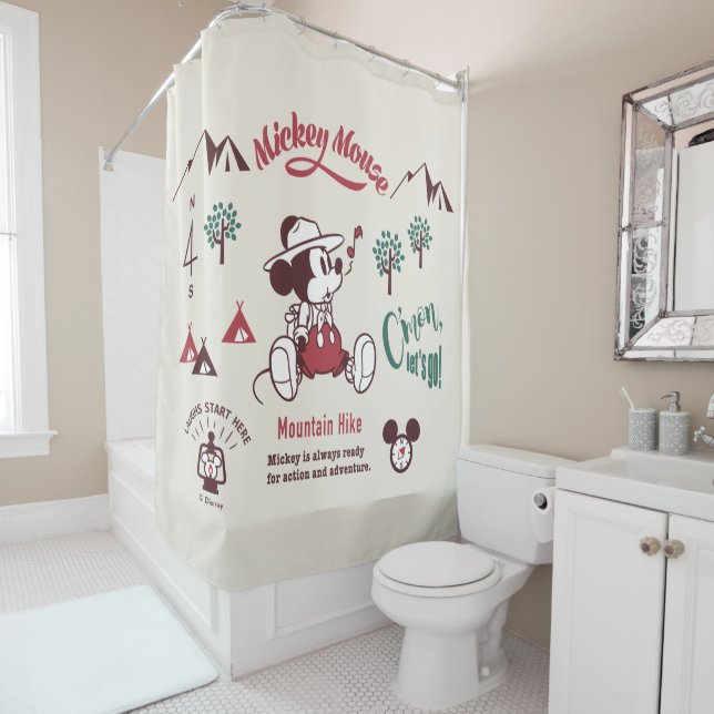 Mickey | Ready for Action and Adventure Shower Curtain (In Situ)