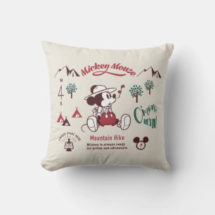 Mickey Ready for Action and Adventure Throw Pillow