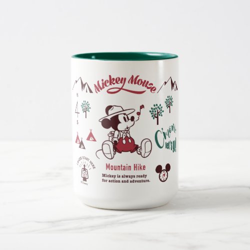 Mickey  Ready for Action and Adventure Two_Tone Coffee Mug