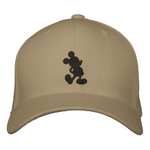 Mickey Silhouette - Black Embroidered Baseball Cap