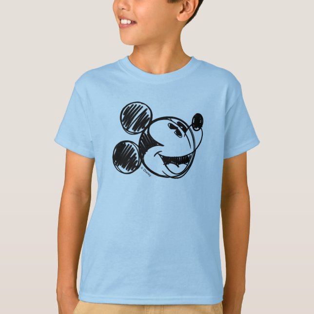 Mickey Sketch Head T-Shirt (Front)
