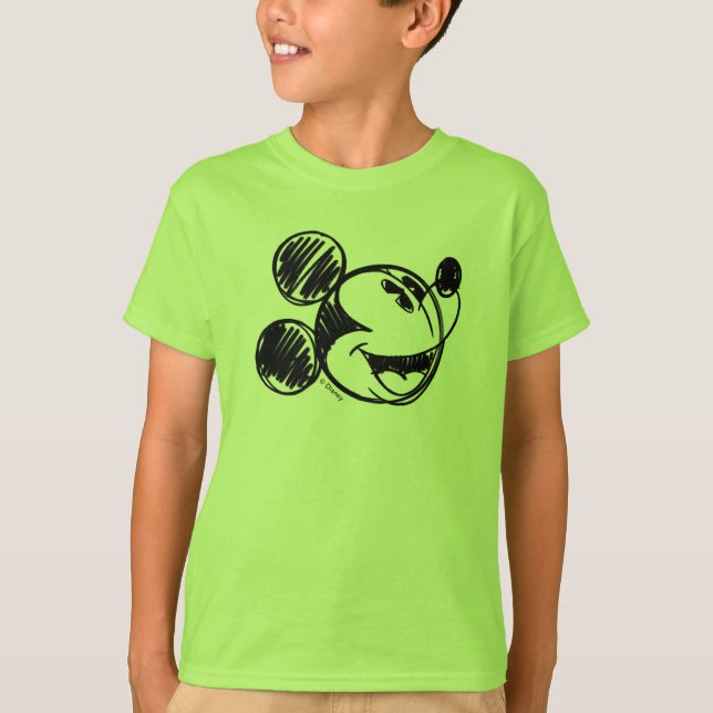 Mickey Sketch Head T-Shirt (Front)