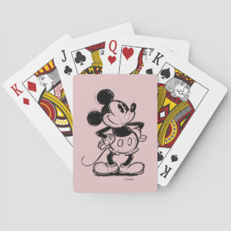Mickey Sketch Playing Cards