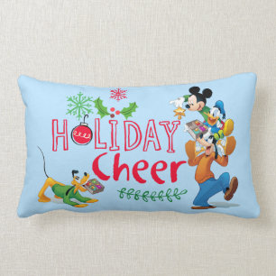 Mickey Spreading Holiday Cheer Lumbar Pillow