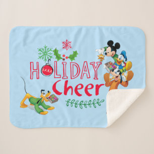 Mickey Spreading Holiday Cheer Sherpa Blanket