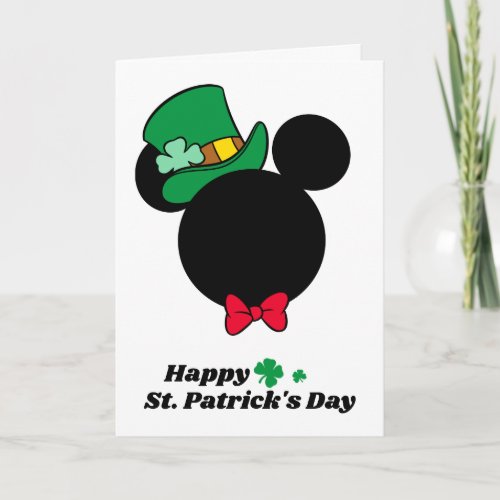 Mickey  St Patricks Day Icon Card