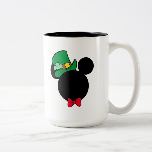 Mickey | St. Patrick's Day Icon Two-Tone Coffee Mug (Right)