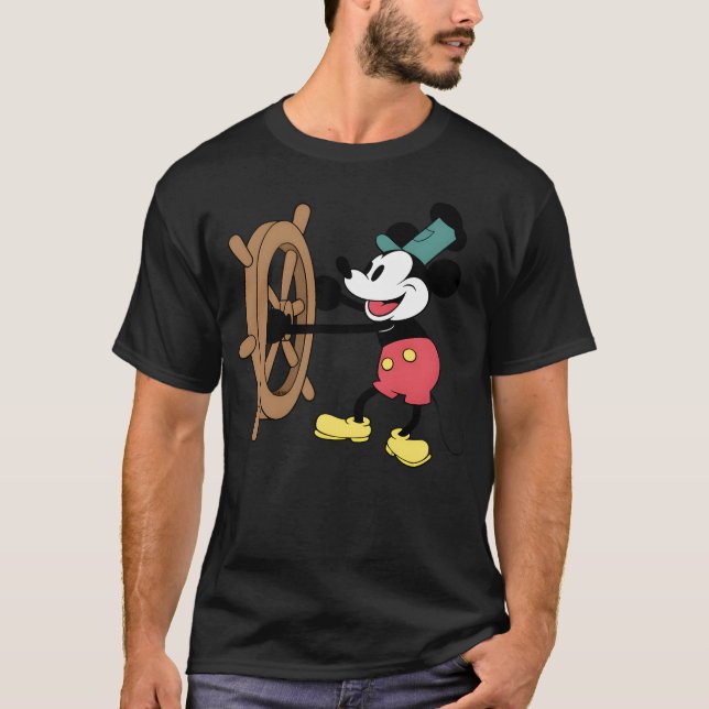 Mickey Steamboat Willie (Public Domain) T-Shirt (Front)