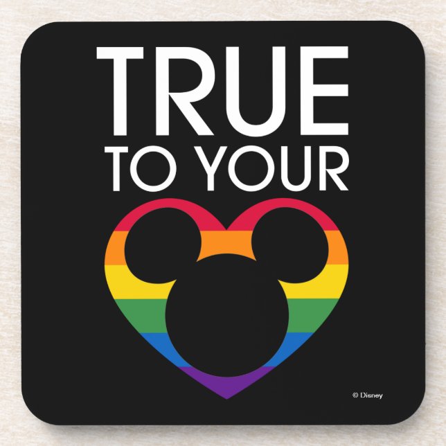 Mickey | True to Your Heart Beverage Coaster (Front)