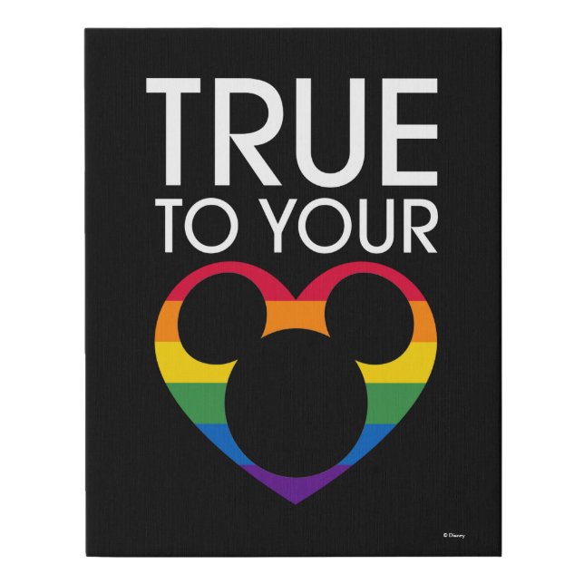 Mickey | True to Your Heart Faux Canvas Print (Front)