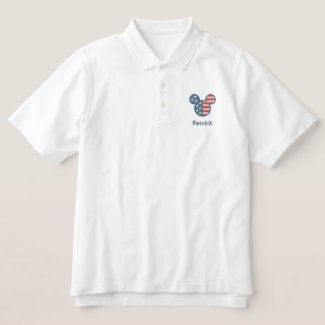 Mickey USA Icon | Add Your Name Embroidered Polo Shirt