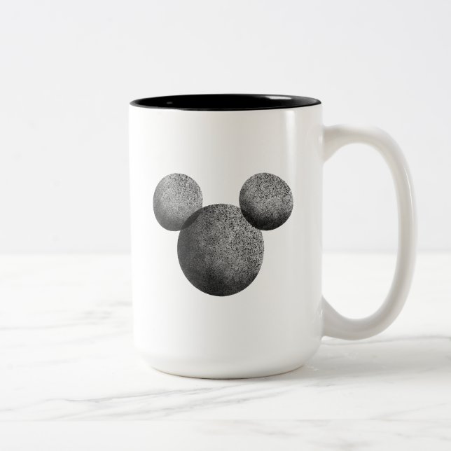 Mickey Vintage Icon Head Two-Tone Coffee Mug (Right)