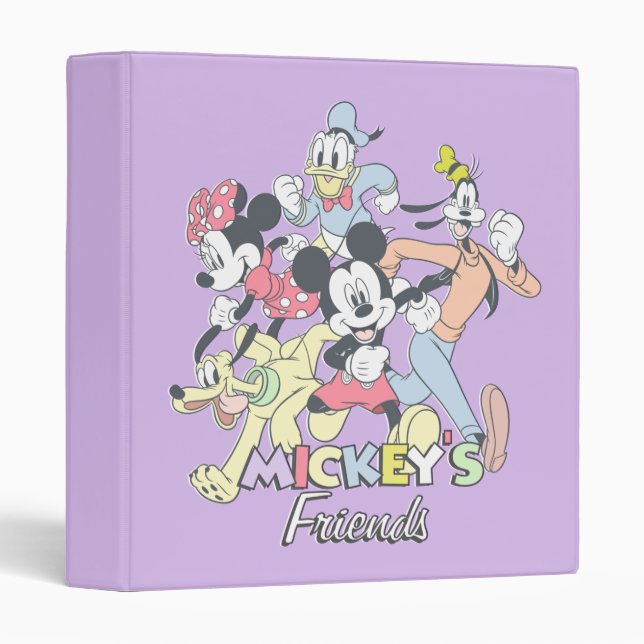 Mickey's Friends 3 Ring Binder (Front/Spine)