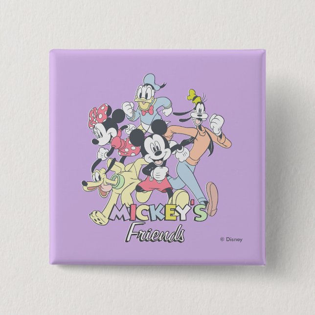 Mickey's Friends Button (Front)