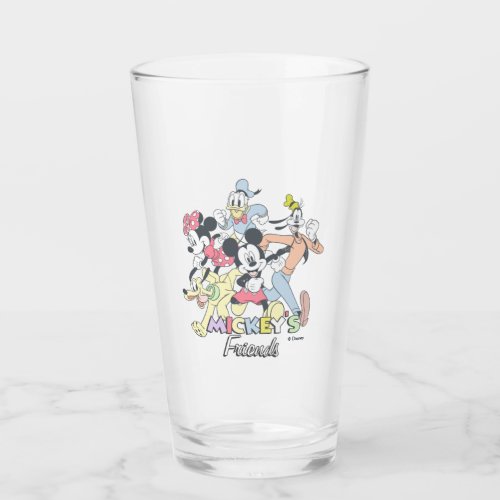 Mickeys Friends Glass