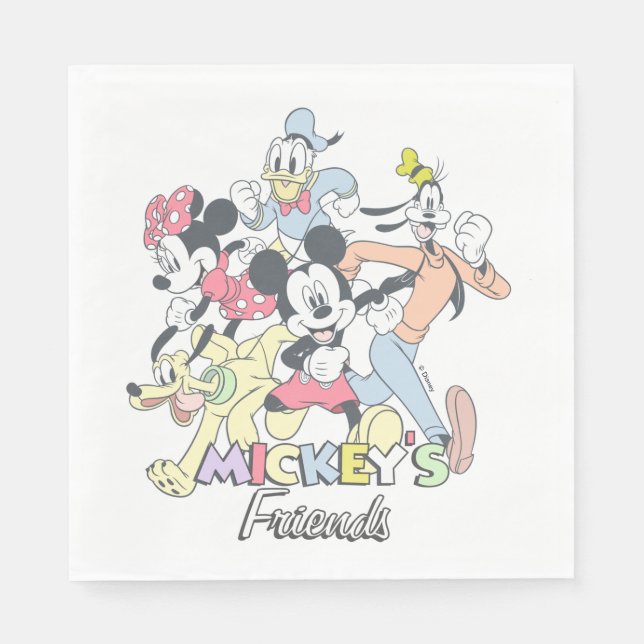 Mickey's Friends Napkins (Front)