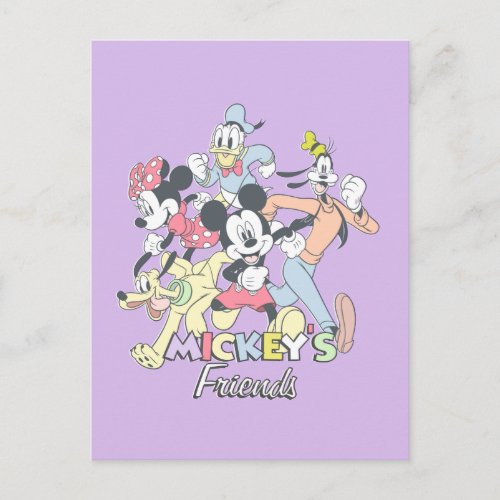 Mickeys Friends Postcard