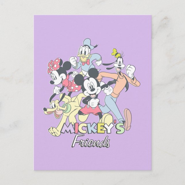Mickey's Friends Postcard (Front)