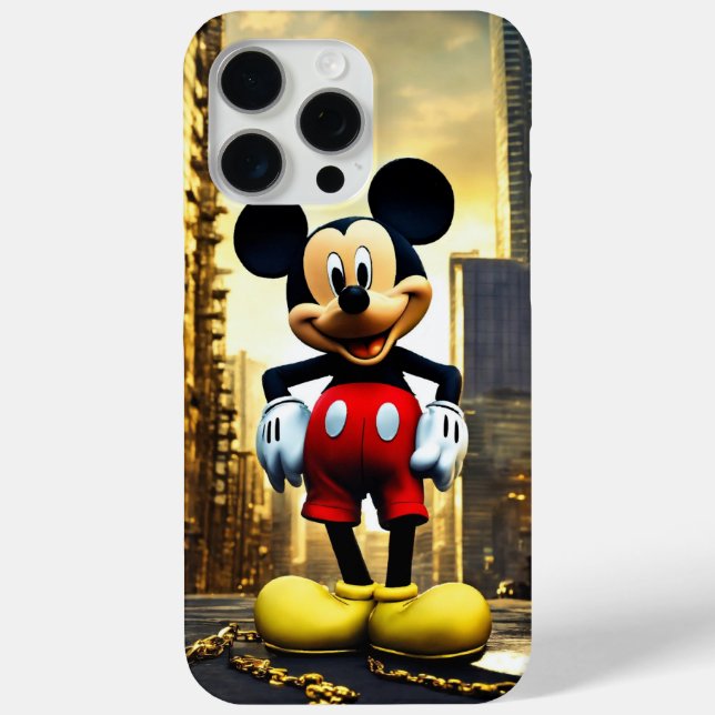 Mickey's Guardian: iPhone 15 Pro Cover with Adorab (Back)