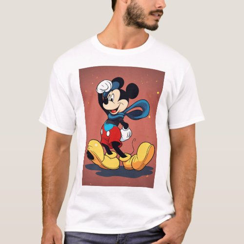 Mickeys Joyful Surprise A Heartwarming Gift in 8 T_Shirt