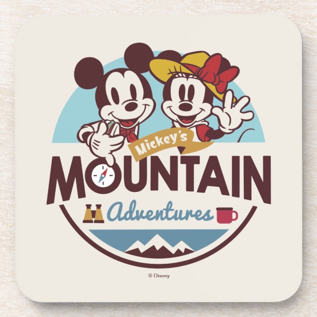 Mickey's Mountain Adventures Beverage Coaster (Front)
