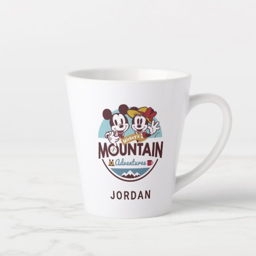 Mickeys Mountain Adventures Latte Mug