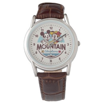 Mickey's Mountain Adventures Watch by MickeyAndFriends at Zazzle