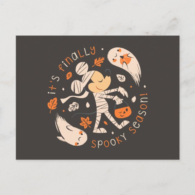 Mickey's Mummy Magic: Spooky Season Fun Postcard (Front)