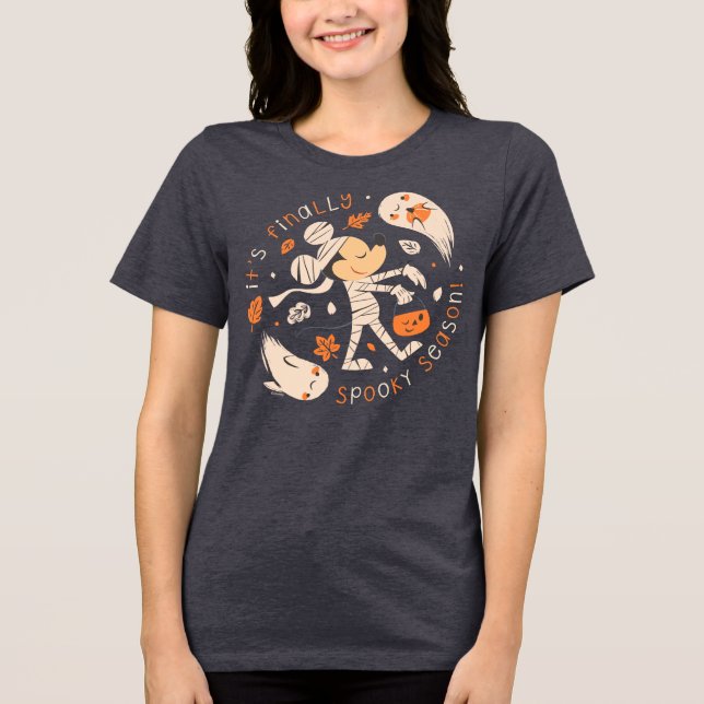 Mickey's Mummy Magic: Spooky Season Fun Tri-Blend Shirt (Front)